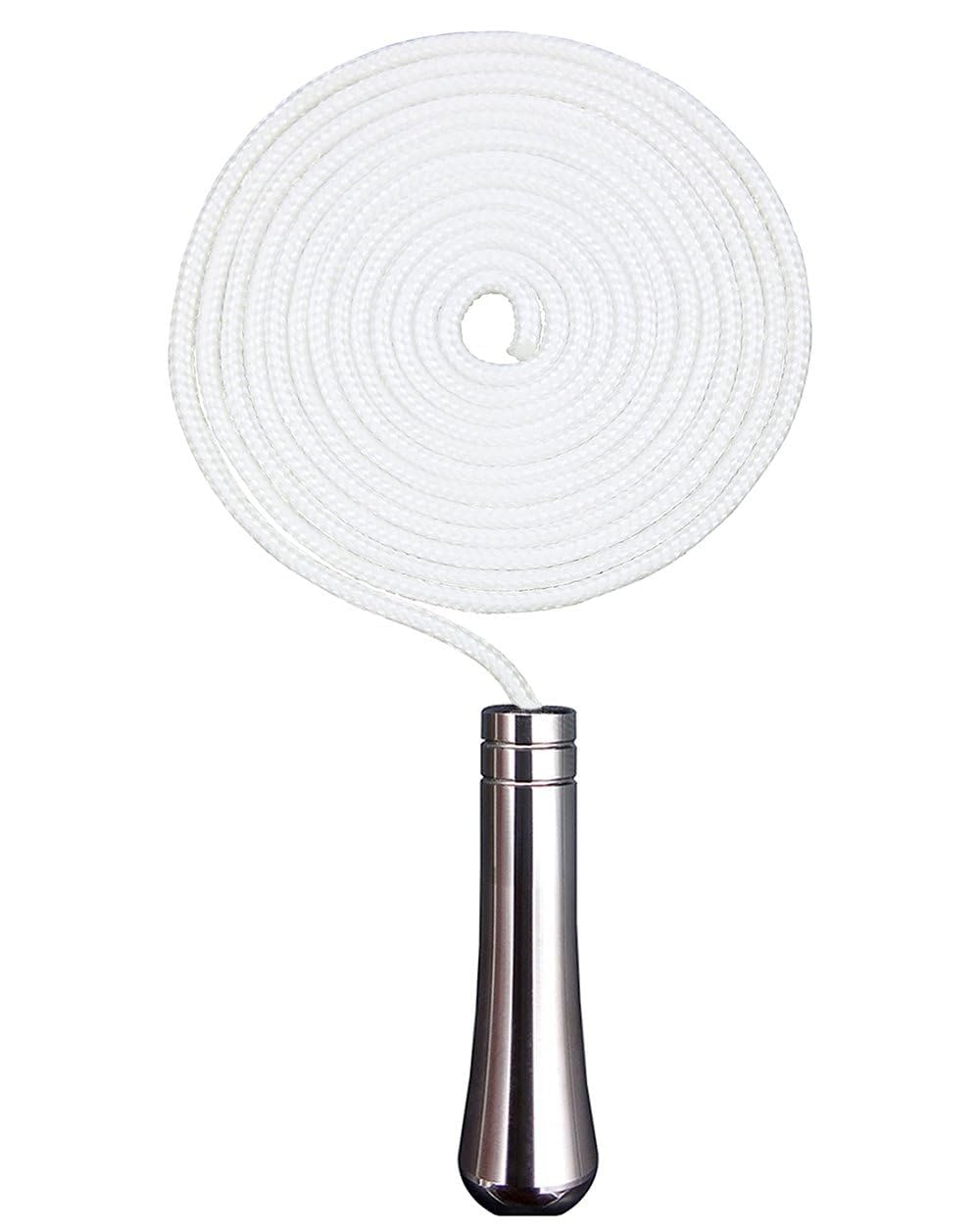 Teardrop Bathroom Light Pull Silver Chrome Pull Cord Handle with 150cm Long Nylon Light Cord Pull String Extension Connector for Bedroom Toilet Ceiling Light Fan Switch and Blind