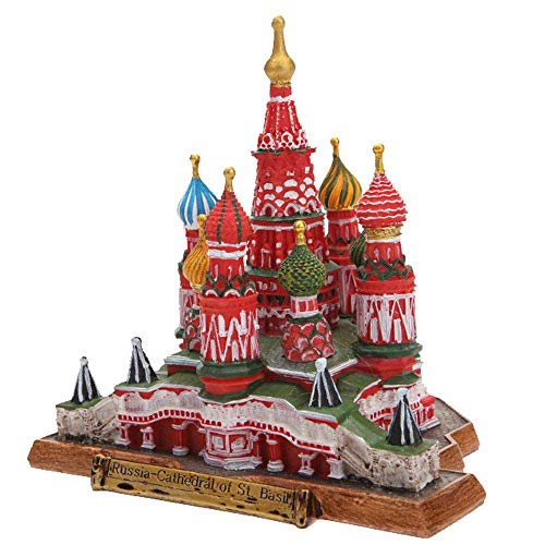 Église russe Vasily en résine : statue de sculpture décorative - 5