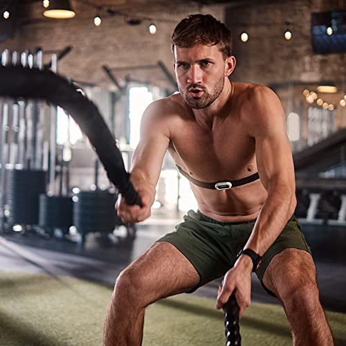 Garmin Hrm-Pro Plus Heart Rate Monitor - Chest Strap Band For Vertical Oscillation, Stride Length, Calories, & More - Wearable Step Counter & All-Day Activity Tracker - Bundle With Cr2032 Battery #TOP2
