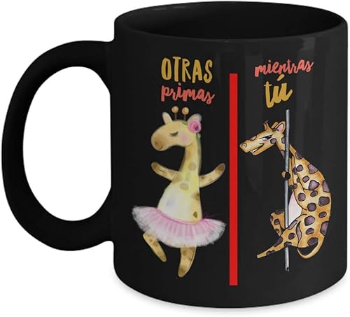 Regalo para prima  Taza de cafe para primas  Perfecto regalo para graduados, navidad, profesionales y estudiantes  Vaso con afirmaciones positivas,