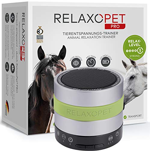 RelaxoPet Pro Dierenontspanningstrainer, versie 2020, voor paarden, kalmering door geluidsgolven, ideaal bij onweer, onrust of op transport, hoorbaar en onhoorbaar