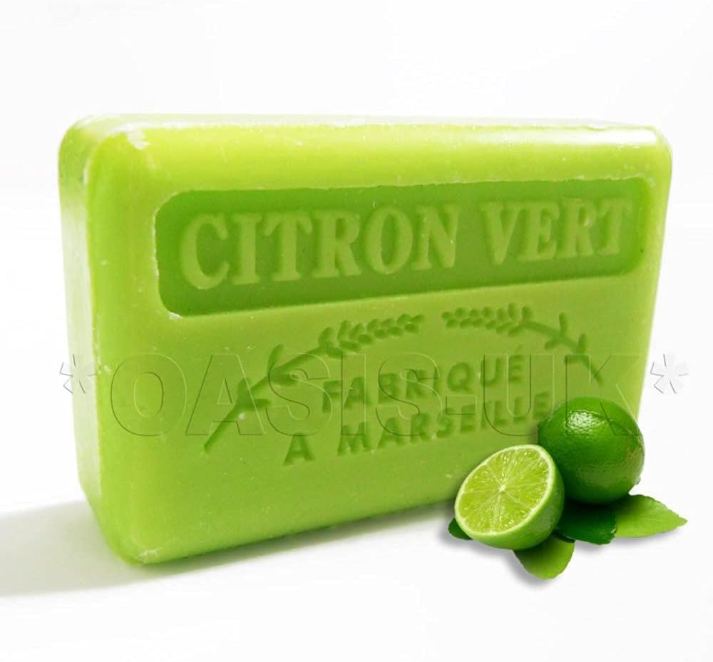 125G Savon De Marseille Soap - Lime (Citron Vert)