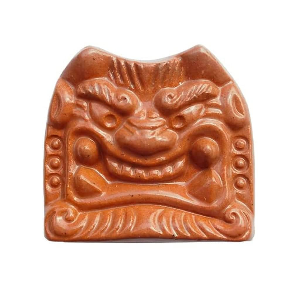 Amazon | 鬼河原文鎮(赤):机用文鎮 紙重り 鬼彫刻 鬼 飾り 和風