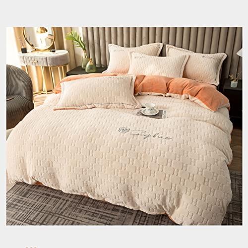 Microfibre 100% polyester pour cet ensemble de draps 4 pièces en velours de lait - 6