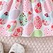 Bwaydeg Toddler Baby Girl Easter Summer Dress Ruffle Cap Sleeve Cute Bunny Print Bow Decor Dresses Party Fashion Casual Dress 9-12 Months Pink