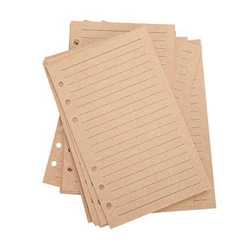 Refills Lined Paper, Maleden Refillable A6 Paper For 5X7 Journal Notebook Inserts 200 Lined Pages #TOP3