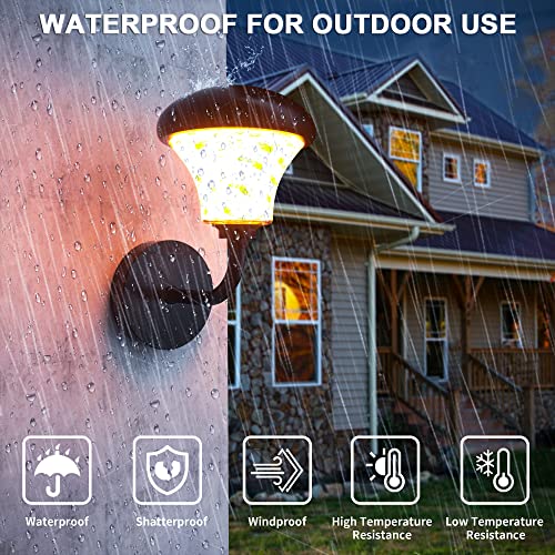 2 Pack Smart Outdoor Wall Lights, Led Porch Lights With App Control, 16 Million Colors Changing Rgbw Wall Sconce Light, 6500K Cold Warm Led Wall Lantern, Bluetooth Outdoor Ambiance Ceiling Lights #TOP5