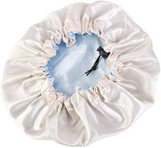 Mobestech Touca De Dormir De Cetim Para Crianças Touca De Dormir De Camada Dupla Gorro Desleixado Tapa Chapéu Capa De Cabelo Ajustável Para Dormir À Noite Para Meninos Meninas Crianças Bebê