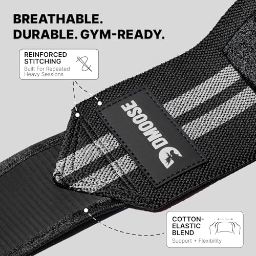 Coderas para levantamiento de pesas de 40 pulgadas DMoose Fitness par ajustable 6