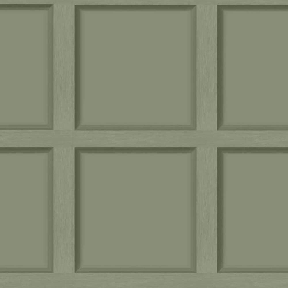 Olive Green Wood Panel Effect Wallpaper Modern Contemporary