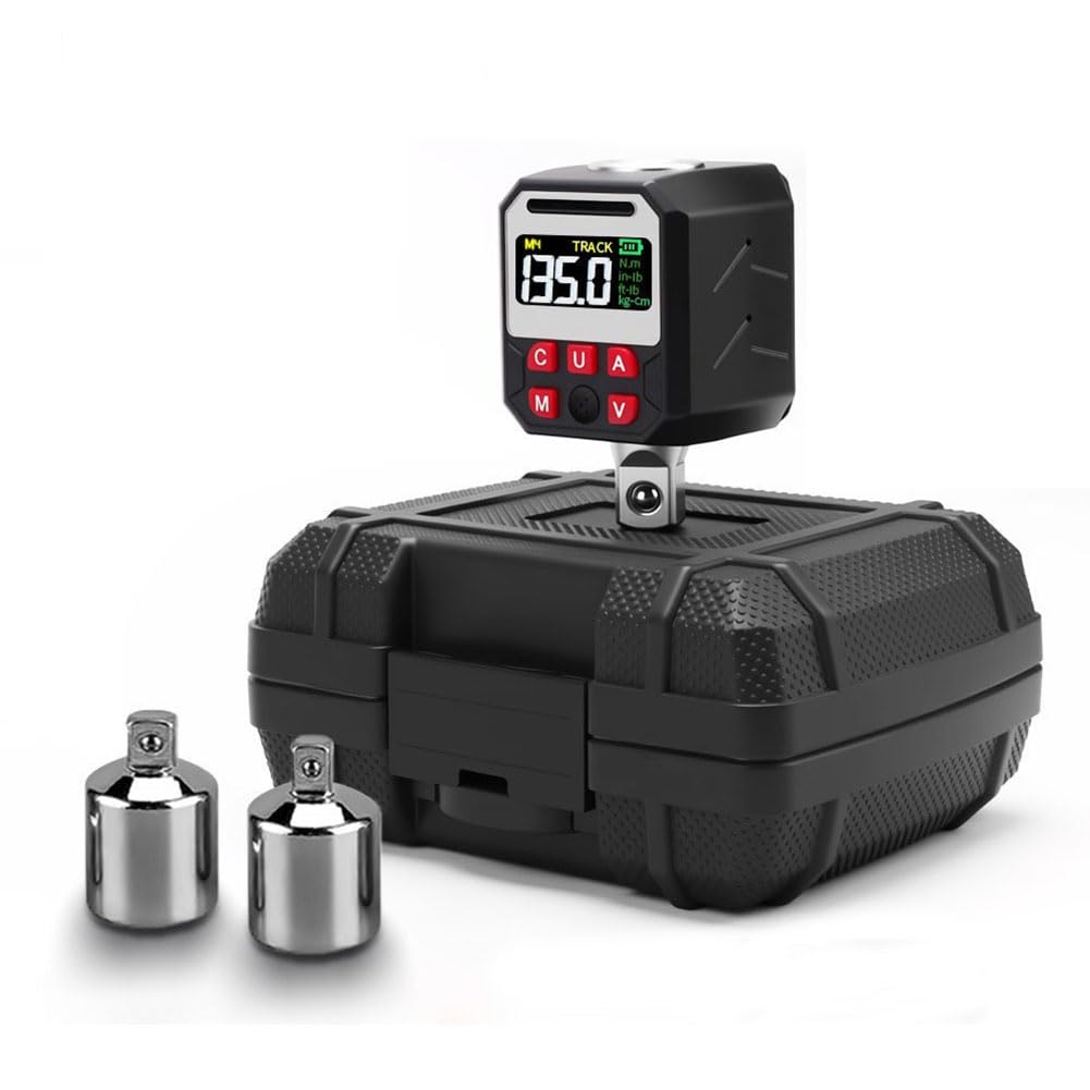 Ijsdnvjndx Black Preset& Data Storage Range Digital Torque Wrench Adapter 1/2 Inch, Smart Display For Industrial Applications 17-340Nm