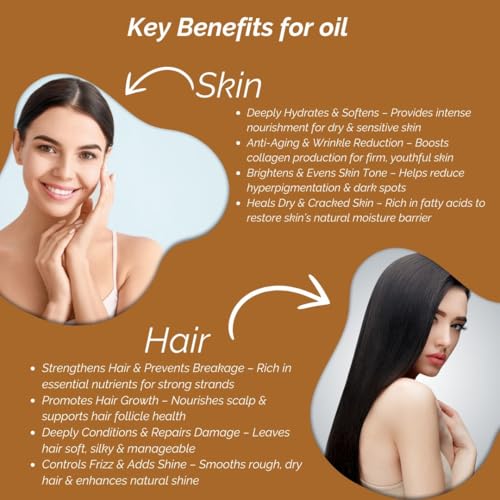 Image of Khadi Cashew Nut Oil For Skin & Hair 100ml | Cold Pressed Oil for Hair Growth & Nourishing Skin Care | Non Sticky, Paraben, Mineral Oil Free | For All Hair Types | Daily Use for Men & Women