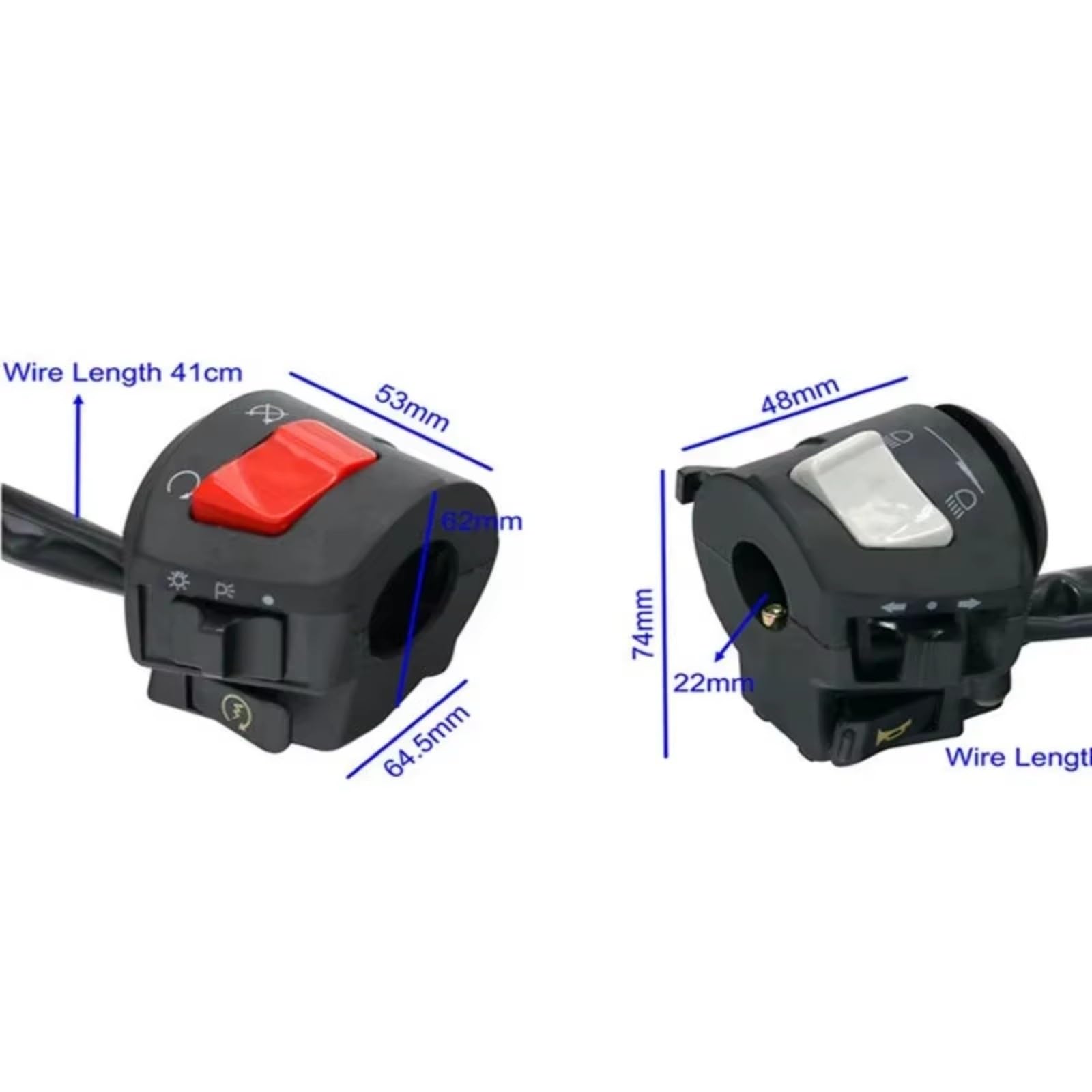 Interruptor Universal Controlador Manillar Motocicleta