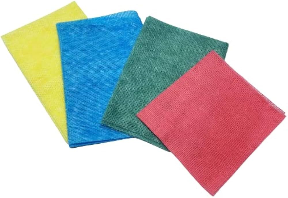 DSTOCK60 - Lot de 100 Lavettes Non tissées ajourées Vertes HACCP (30x40cm)