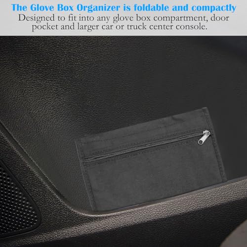 TNSLAND Fahrzeugmappe Dokumentenmappe A5, 24 x 17,5 cm Mappe A5 mit Mehreren Fächern, Bordmappe Auto Handschuhfach Organizer Auto, Tragbarer Manuelle Tasche für Karte Registrierung Autozubehör