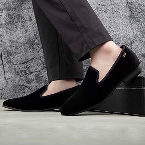 Image of JITAI Men's Dress Shoes - Casual Rubber & Leather Loafers for Men - Fashion Business Formal Wear