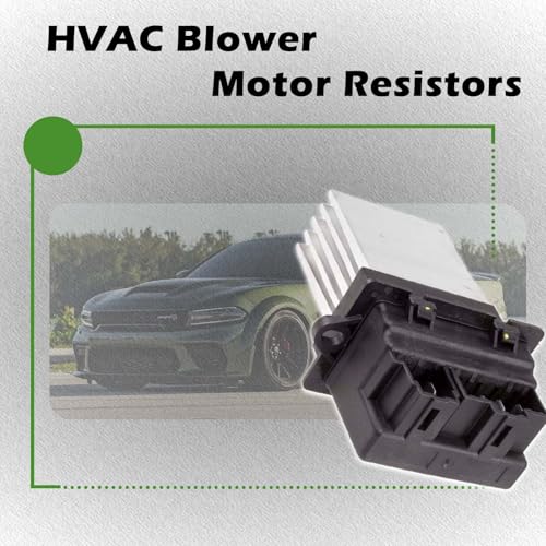 Image of Front Auto Temp HVAC Blower Motor Resistor Compatible with Chrysler Pacifica Town & Country Voyager Caravan Grand Caravan Durango Nitro - Commander Grand Cherokee Liberty Replaces 4885482AA RU-638