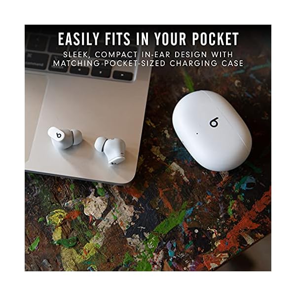 Beats Studio Buds - True Wireless Noise Cancelling Earbuds - Compatible with Apple & Android, Built-in Microphone, IPX4 Rating, Sweat Resistant Earphones, Class 1 Bluetooth Headphones - White