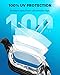 Aegend Swim Goggles, Swimming Goggles No Leaking Full Protection Adult Men Women Youth, Flexible, Detachable, Black, Clear