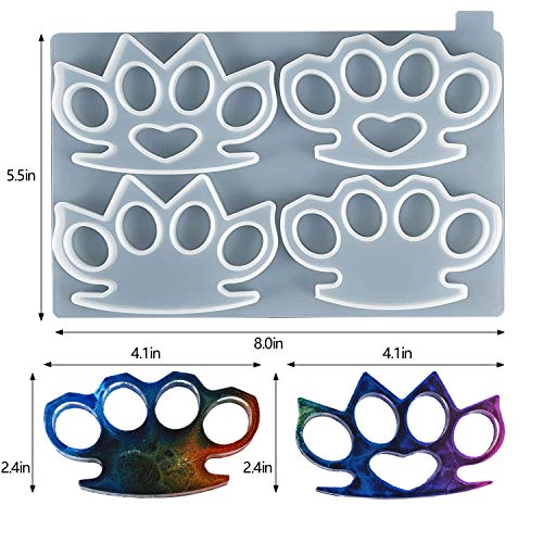 Brass Knuckle Mold, Brass Knuckle Mold for Resin, Brass Knuckle Mold for Epoxy DIY Crafts,Handmade Gifts Casting