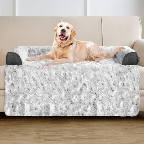 blunique Calming Extra Large Dog Bed for Couch, 45 x 37 inch Removable Couch Cover for Dogs...