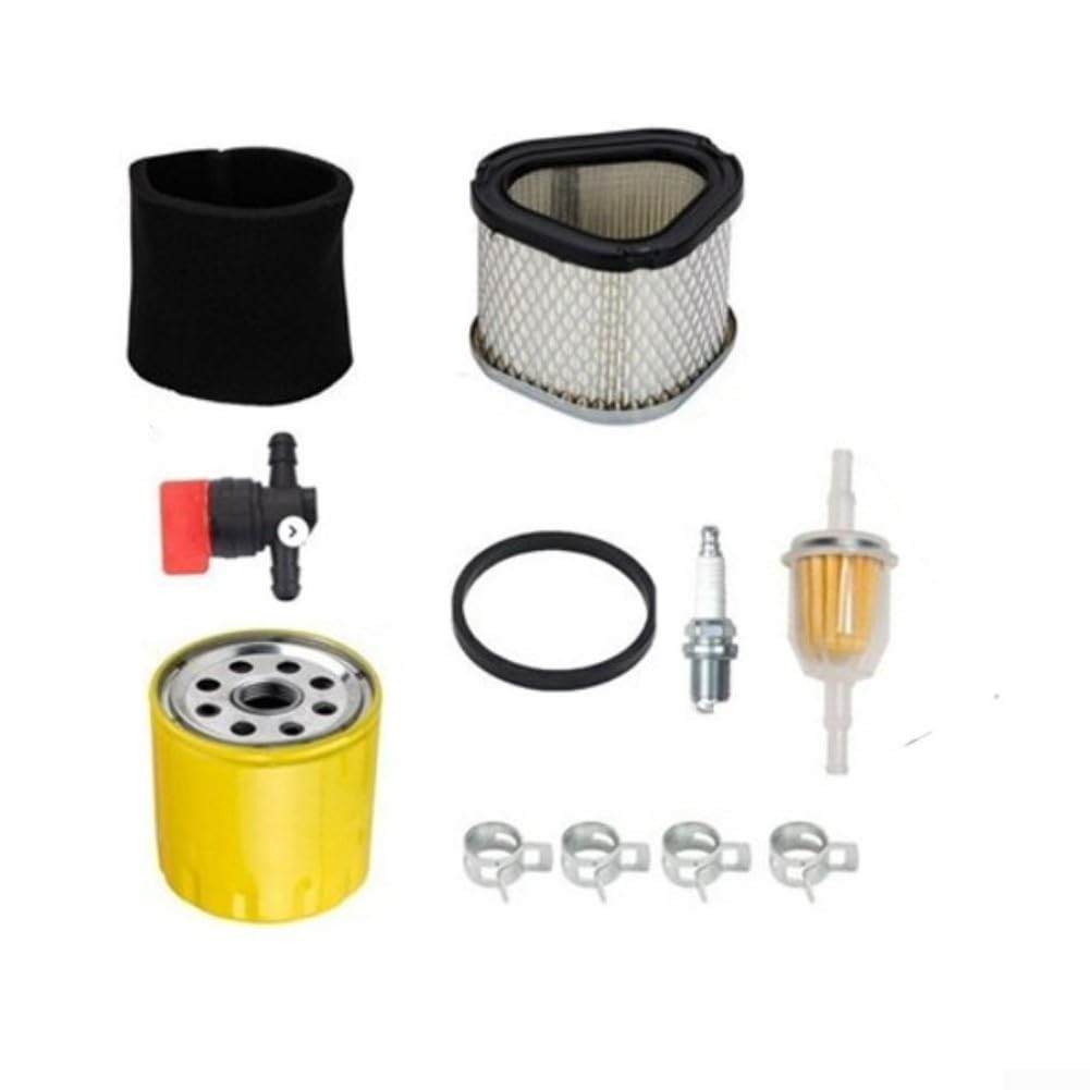 Kit de repuesto de piezas de motor compatible con I500911418 LX173 LT133 LT155 M92359 AM1216 Juego de filtros de cortacésped de plástico amarillo para instalar