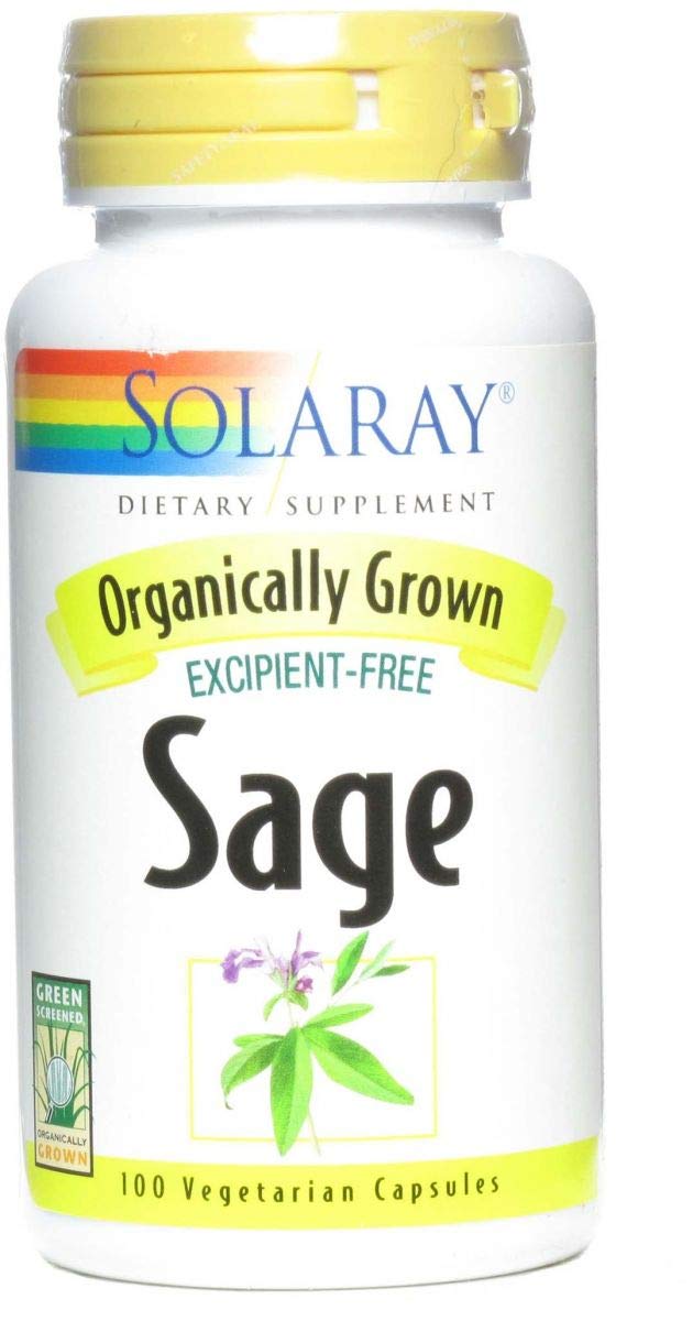 SOLARAY Organically Grown Sage (100 Capsules)