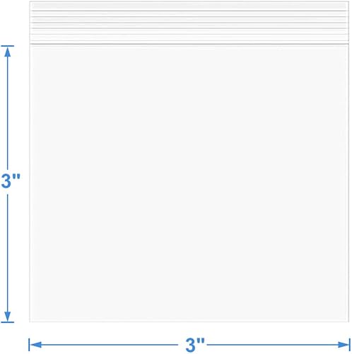 Miniatura 10 de Paquete de 200 bolsas de polietileno de 5 x 7 pulgadas de grosor con cierre de cierre de cremallera transparente y resellable, bolsas de plástico