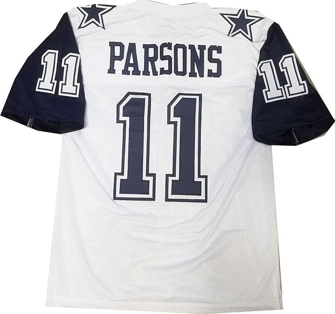 Custom Stitched Micah Parson Youth White Ice Jersey Size Youth XL