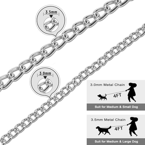 LOS ANDES Metal Dog Lead with Slip Collar - Image 4