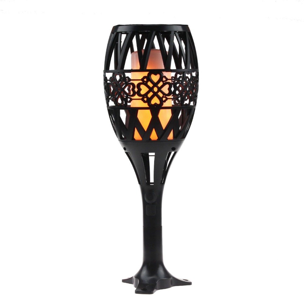 Ankeo Solar Led Flame Torch Light Waterproof 96Leds Dancing Flickering Light Control Outdoor Solar Led Fire Lights Garden Decoration,1Pack