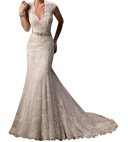 Robe de mariée sexy dos nu en dentelle et strass pour un mariage civil