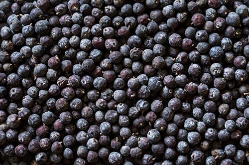 Juniper Berries - 16Oz (Real Wild Harvest) | 100% USDA Certified Organic | Bulk Juniper Berry (juniperus communis fructus) | Herbal Infusion| Cooking Meat | Seasoning Beef, Pork, Turkey Brine, Soups, Syrups and Tea | Wildcrafted in Albania