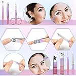 Aceoce Manicure Set Women Nail Clippers Professional Manicure Pedicure Kit Stainless Steel Nail Cutters Grooming Kit Personal Care Tools with Travel Case Gift for Women Gradual Purple - Image 2