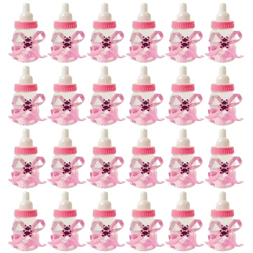 Bouteille de Bonbons, 24 Pièces Boite de Bonbons Bonbons Bouteilles Cadeau Mini Petite Biberon pour Faveurs Friandises Confettis Cadeaux et Bijoux pour Enfants