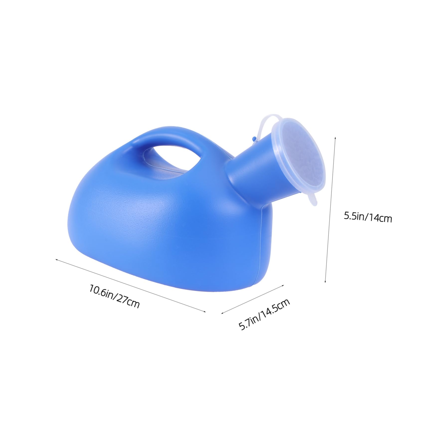 Holibanna 1Pc Men's Portable with Cover Emergency Toilet for Travel Durable Pe Material Lightweight Design for Camping and Outdoor Use Blue