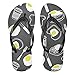 Linomo Herren Damen Zehentrenner Frühstück Kaffee Pochiertes Ei Flip Flops Badelatschen Casual Sandalen Sommer Strand Hausschuhe