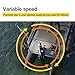 AQUOS Haswing Black 12V 55LBS 48inch Bow Mount Trolling Motor with 2.4 G Remote Control, Quick Release Bracket for Inflatable Boat Kayak Bass Boat Aluminum Boat Fishing, Freshwater/Saltwater Use