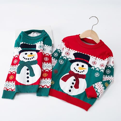 Image of Ugly Christmas Sweater for Girls Funny Xmas Knit Pullover Shirts Kids Child Holiday Jumper Tops Outfit 2-14 Years
