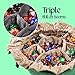CardKingPro Immense Dice Bags with Pockets - Green - Capacity 150+ Dice - Great Organizer for Dice Hoarders, Perfect for Dungeons and Dragons [Patented Design]