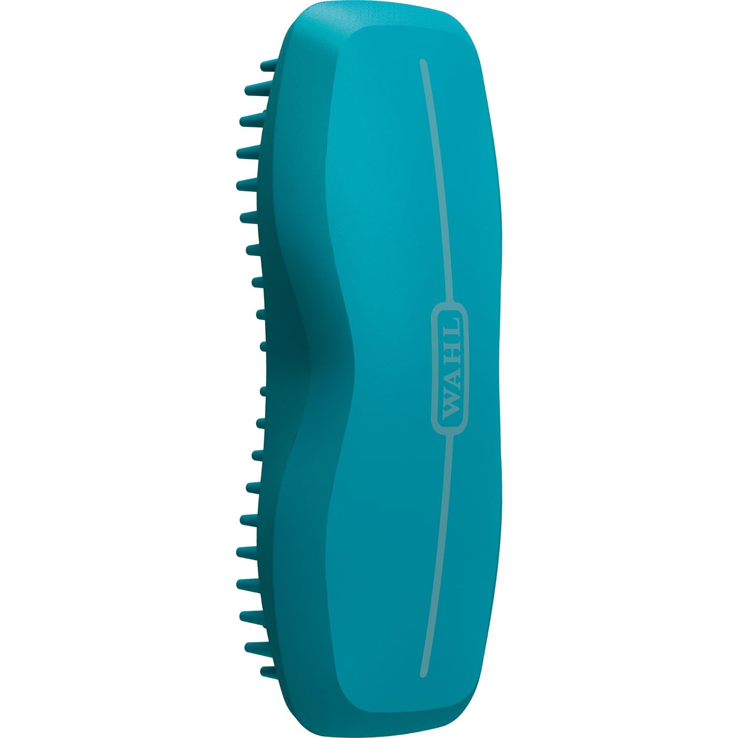 WAHL Professional Animal Equine Grooming Rubber Curry Horse Brush (#858712-100) - Ergonomic Horse Curry Comb - Brush to Remove Dirt, Mud & Hair - Turquoise