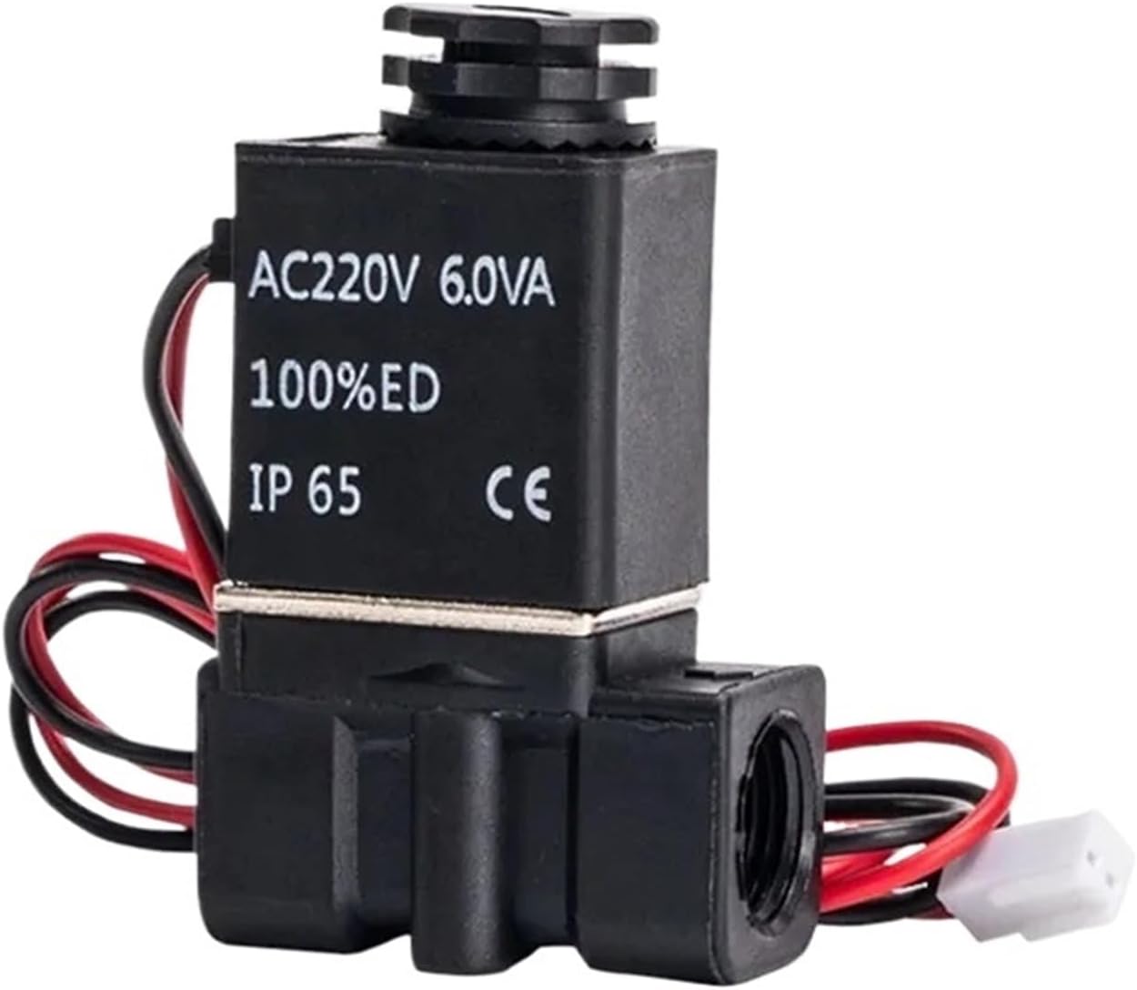 2P025-06 1/8" 2P025-08 1/4"BSPT 2 Position 2 Way Water Air Gas Oil Solenoid Valve Flow Control NC 12VDC 24VDC 220VAC(2P025-06,DC24V)