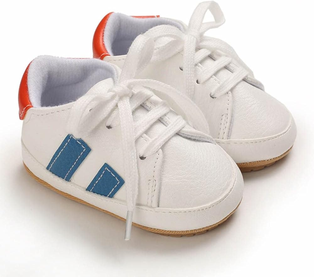  | eitwo Infant Baby Boys Girls Leather Sneakers, Soft Non Slip Rubber Sole, First Walker Moccasins Newborn Shoes,Toddler Wedding Dress Shoe | Sneakers