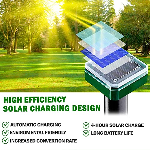 Fire Tracks Limited Solar Mole Repellent Ultrasonic 2 Pack Outdoor Powered Sonic Deterrent - Outdoor Waterproof Ultrasonic Snake Repellent For Get Rid Of Mole, Gopher, Snakes, Vole And Other Underground Pest Control thumb #3