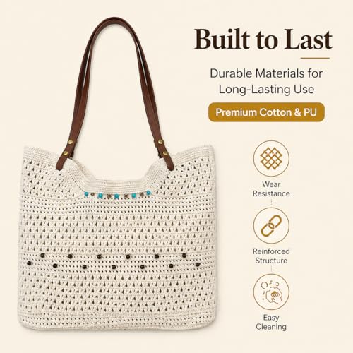 Bolso Tote tejido Bohemio para playa y viaje miniatura 6