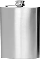 Cantil Inox de Bolso para Whisky 220 Ml Mimo Style Prata