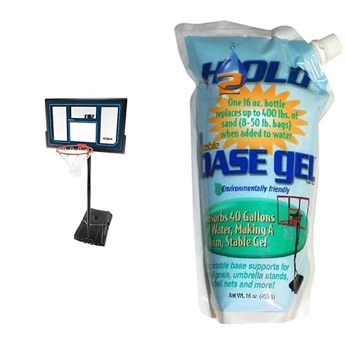 Lifetime 1529 Courtside Height Adjustable Portable Basketball System with BaseGel