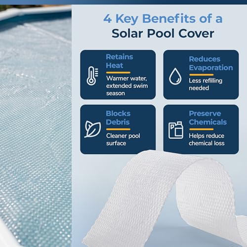 Cobertor Solar Azul Redondo 21 pies para Piscina miniatura 6