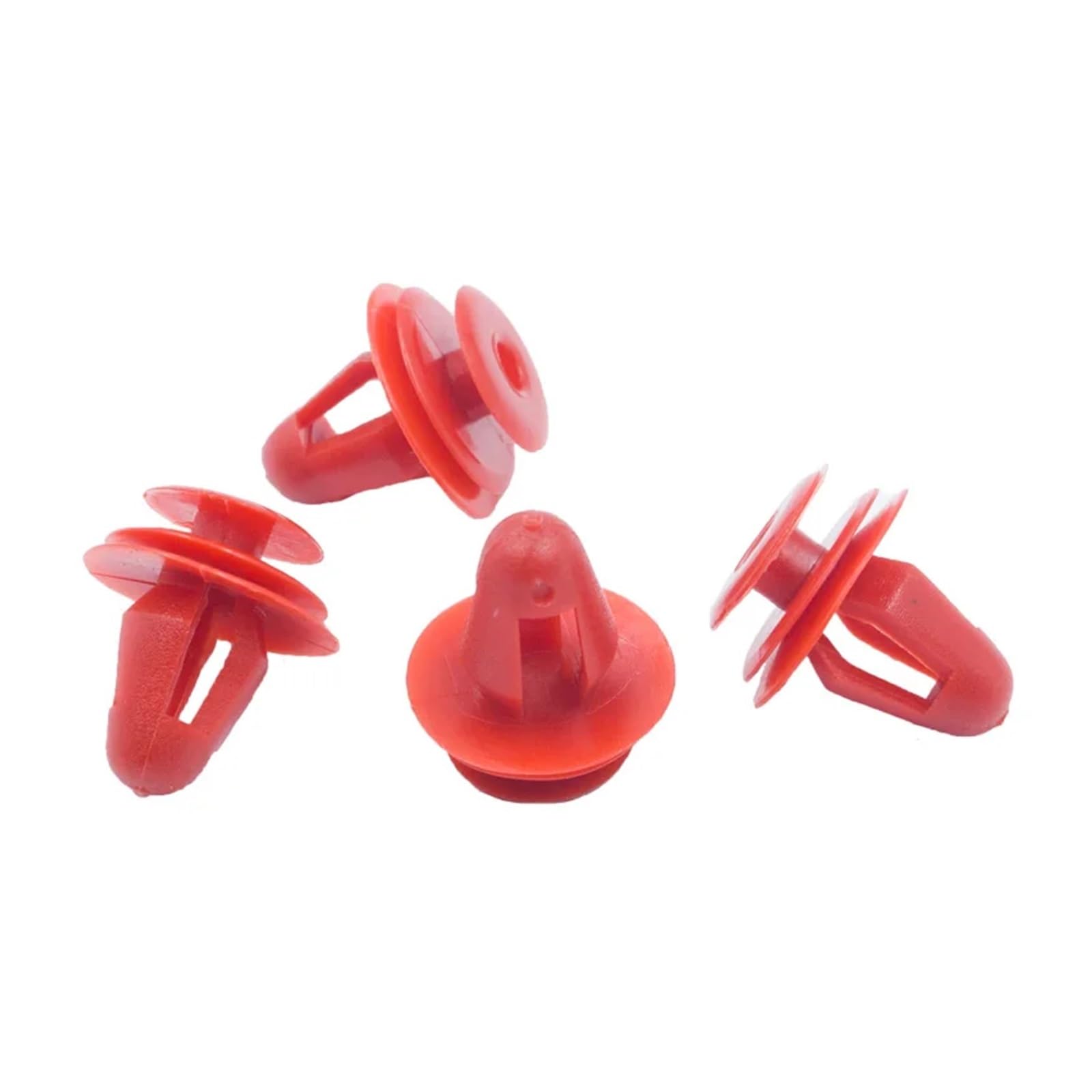 KXFVYNE 50PCS Auto Door Panel Clips Fixing Fastener 9mm Hole Car Interior Trim Card Clip Rivet(Red 50PCS)