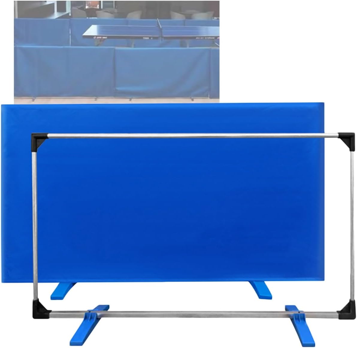 Table Tennis Surround Block,140x75cm Ping Pong Field Fence,Contest Baffle,for Quicker and Easier Pick Up